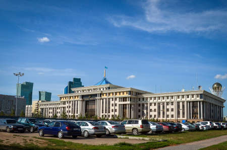 Nur-Sultan. Kazakhstan - 09.03.2013 - New office and administrative buildings in the capital of Kazakhstan.のeditorial素材