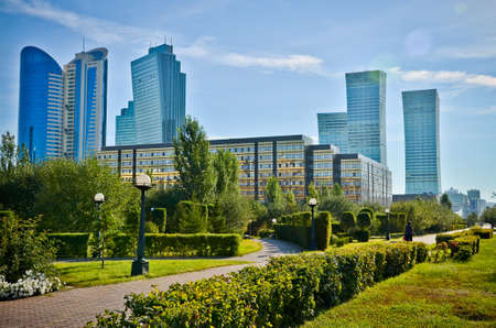 Nur-Sultan. Kazakhstan - 03.09.2013 - New office buildings in Nur-Sultan.のeditorial素材