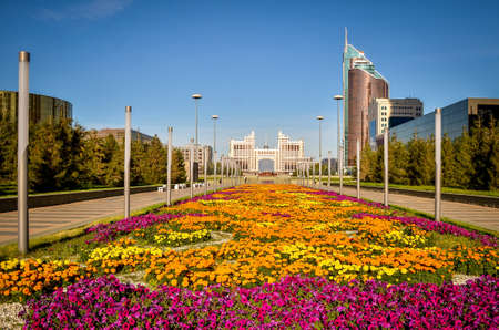 Nur-Sultan. Kazakhstan - 09.03.2013 - New office and administrative buildings in the capital of Kazakhstan.のeditorial素材
