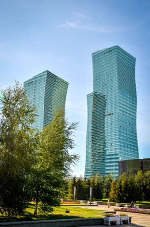 Nur-Sultan. Kazakhstan - 03.09.2013 - New office buildings in Nur-Sultan.のeditorial素材