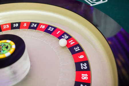 Belarus. Minsk - 25.06.2021 - Roulette in a casino, red, black, ball, luck.のeditorial素材