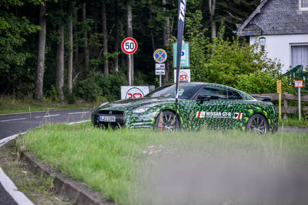 Nurburg, Germany - August 20, 2015. Road to Nurburgring.のeditorial素材