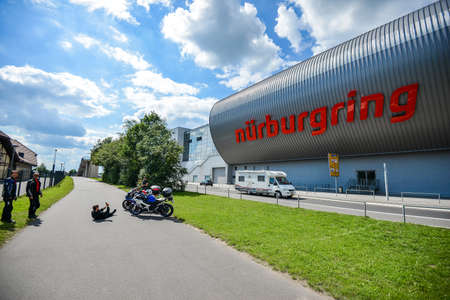 Nurburg, Germany - August 20, 2015. Road to Nurburgring.のeditorial素材