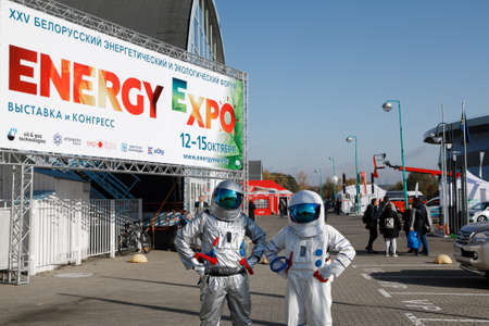 Minsk. Belarus: 12.10.2021 - The of the Energy Expo exhibition in Minsk.のeditorial素材
