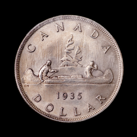 The one canadian dollarの写真素材