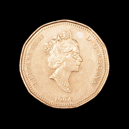 The one canadian dollarの写真素材