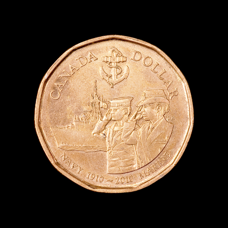 The one canadian dollarの写真素材