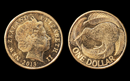 Two dollars from New Zealandの写真素材