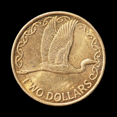 Two dollars from New Zealandの写真素材
