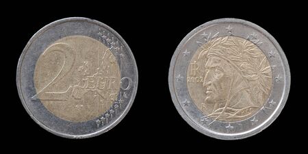 Two euros from Italyの写真素材