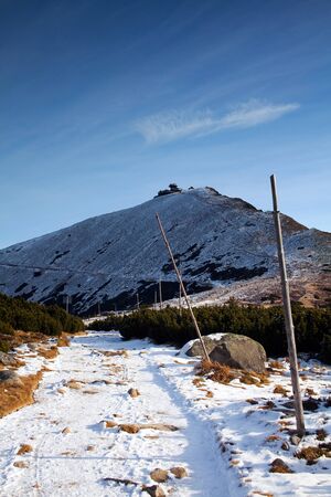 Highest mountain in Czech Republicの写真素材