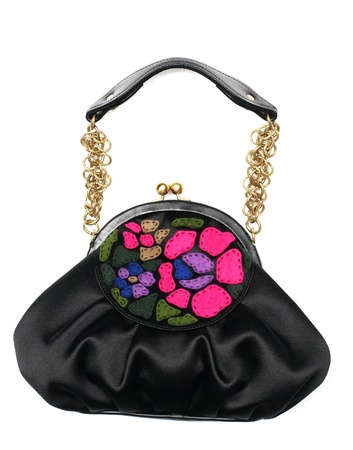 black leather bag の写真素材