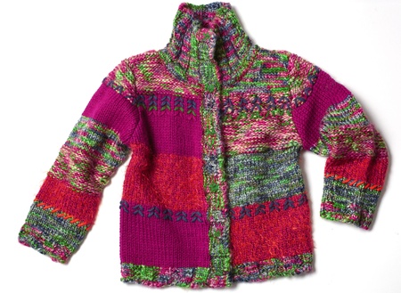 kid knit jacketの写真素材