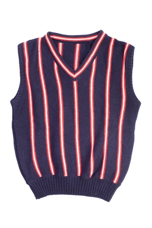 Children knitted vestの写真素材