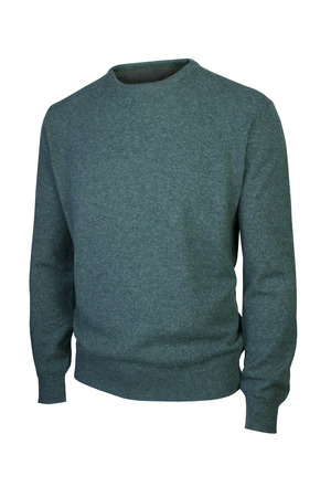 Luxury man sweater isolated on whiteの写真素材