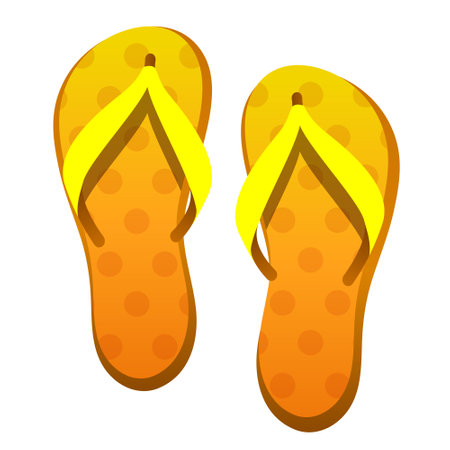 Flip flops. Vector clipart isolated on white background.のイラスト素材