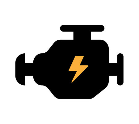 Engine icon. Check engine. Vector clipart isolated on white background.のイラスト素材
