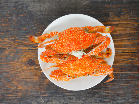 boiled crabの写真素材