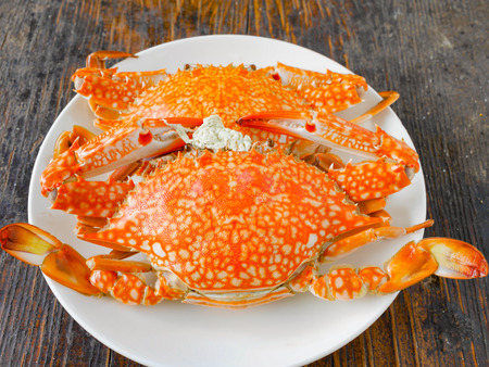 boiled crabの写真素材