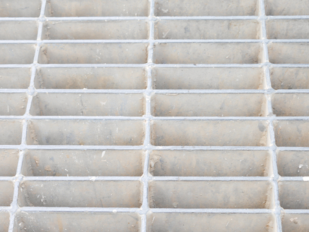 steel grate drain ,Prevent garbage into the drain.の写真素材