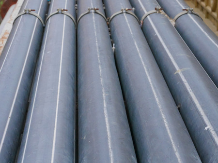 the big black rubber of water pipes