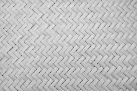 Full Frame Shot Of Wicker Woven Bamboo Mat background for texture