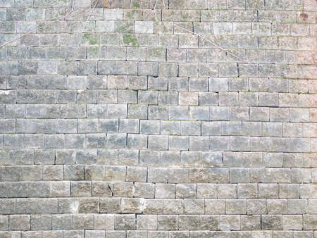 close up concrete blocks wall background for textureの写真素材
