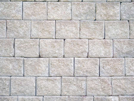 close up concrete blocks wall background for textureの写真素材