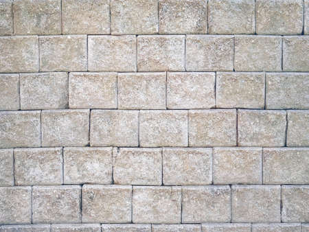 close up concrete blocks wall background for textureの写真素材