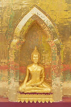 golden buddha image statue in south of Thailandの写真素材