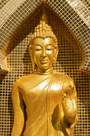 golden buddha image statue in south of Thailand