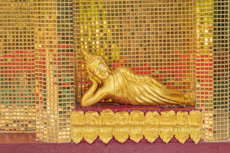 golden buddha image statue in south of Thailandの写真素材