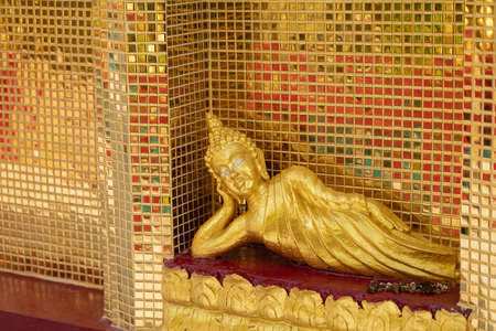 golden buddha image statue in south of Thailandの写真素材