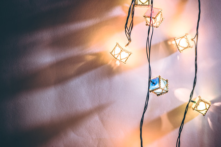 Heart light bulb, the Ornament decoration for happiness celebrationの写真素材