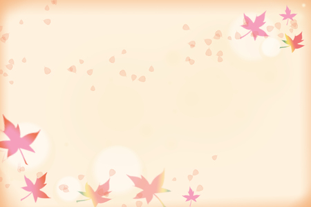 maple leaf waft and blow in the air, autumn season concept background texture . abstract wallpaper.の写真素材