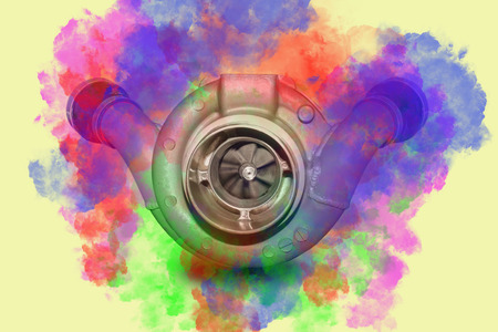 the turbo compressor technology and automotive technology.の写真素材