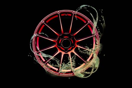 Car Alloy Isolated legs white background cliping partの写真素材