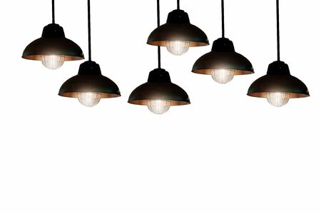 Ceiling lamp hanging brass steel led technology of home furnishingの写真素材