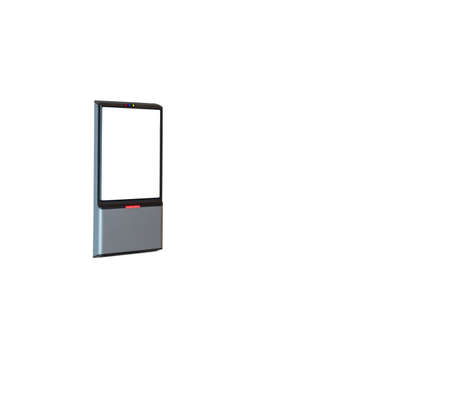 Face scanner on a building entrance wifi system to unlock the door security system. Face scanner for...