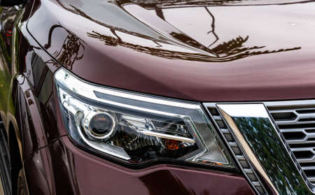 Car headlight, reflection technology, led system, travel, use, chrome, reflection, reflection