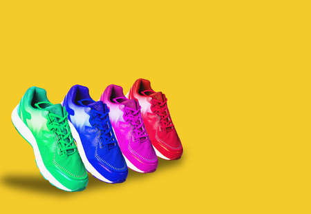 Sports shoes for health That separates from the background clipping partの写真素材