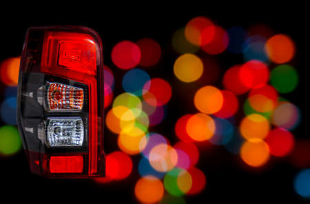 Car rear light technology For safety symbols Red, Black, Orange Isolated from background clipartの写真素材
