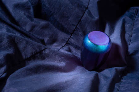 manual gearbox in the car macro black color effect gear Modified handle on wood floorの写真素材