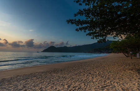 Beautiful Asian sea view, sea sand floor, sand on the beach as background.Background imageの写真素材