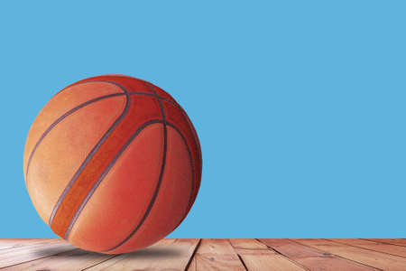 Basketball ball That is separated from the floor of sports clipping partの写真素材