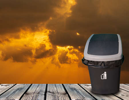 Trash, environmental cleanliness, separated from the background, clipping partの写真素材