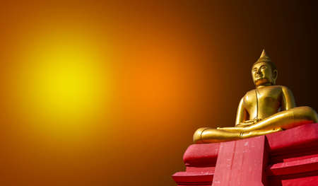 Golden Mercury Lord Mercury Devi isolated from background. Of nature from the old faith