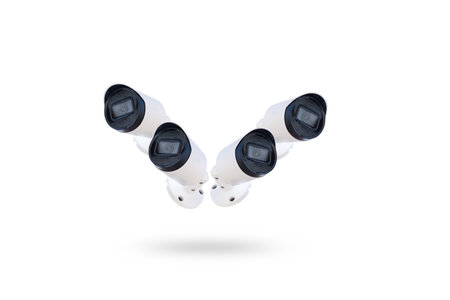 cctv camera system Multi-angle CCTV system background blast cipping path