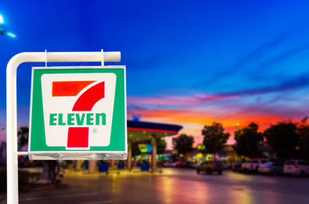 7-Eleven Logo 7-11 logo items and thousands of branches in Thailand that mok 7 Thailand Bangkok,...