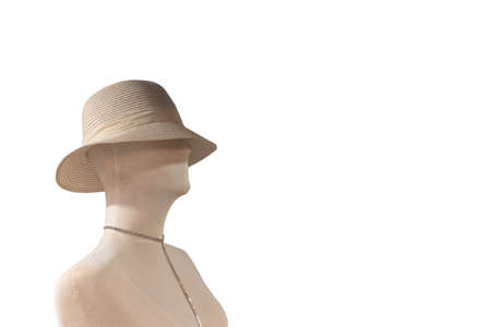 Fashion model hat isolated from the backgroundの写真素材